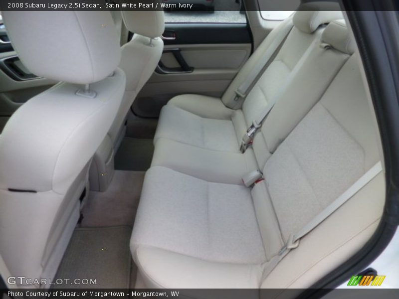 Satin White Pearl / Warm Ivory 2008 Subaru Legacy 2.5i Sedan