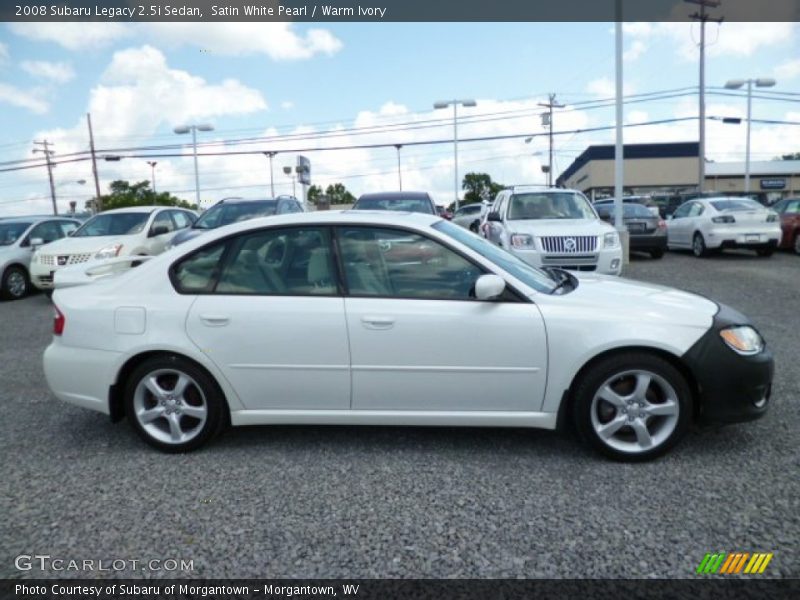 Satin White Pearl / Warm Ivory 2008 Subaru Legacy 2.5i Sedan