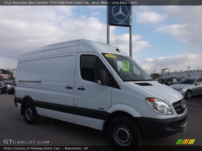 Arctic White / Lima Black Fabric 2012 Mercedes-Benz Sprinter 2500 High Roof Cargo Van