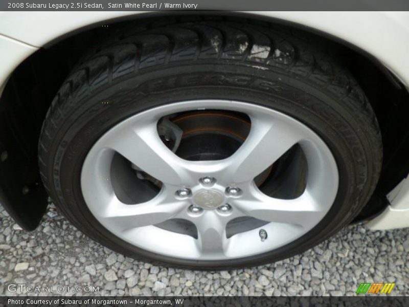 Satin White Pearl / Warm Ivory 2008 Subaru Legacy 2.5i Sedan