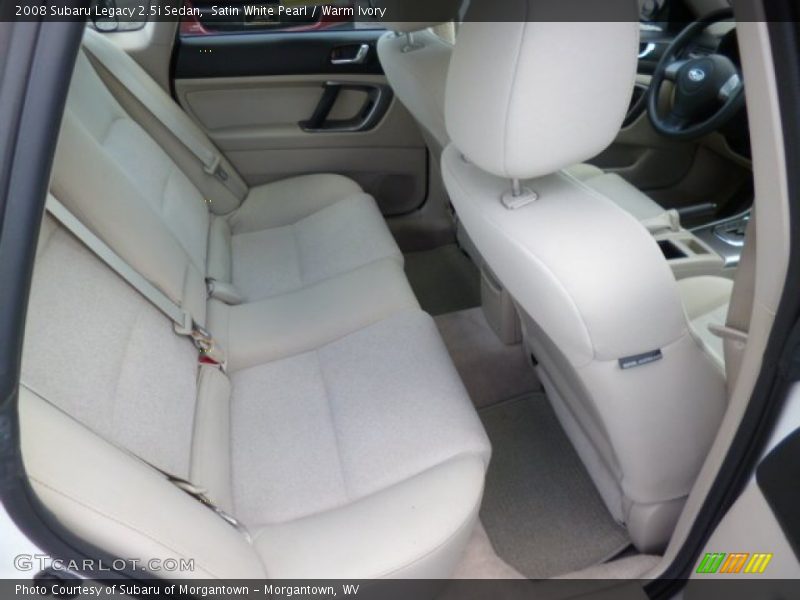 Satin White Pearl / Warm Ivory 2008 Subaru Legacy 2.5i Sedan