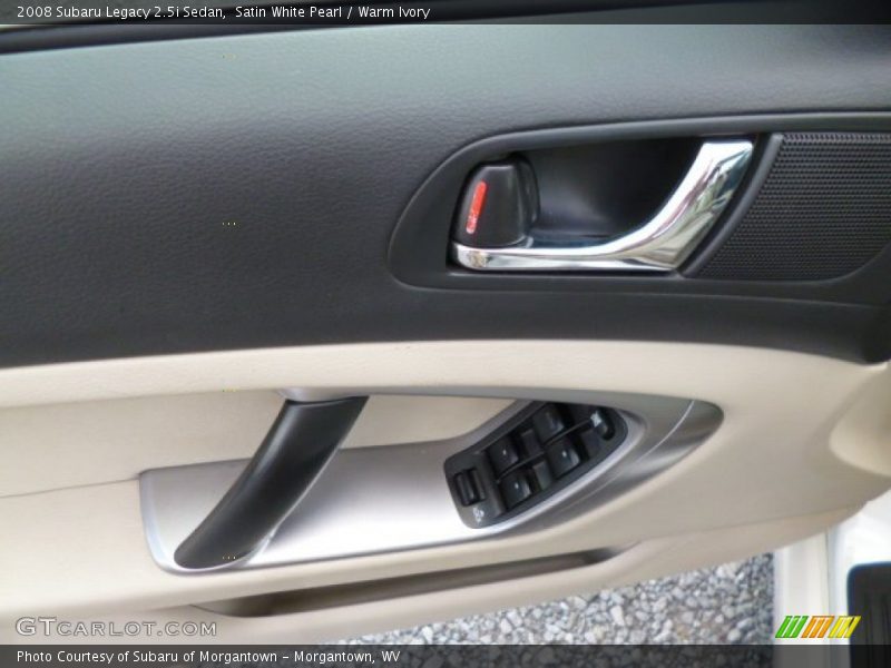 Satin White Pearl / Warm Ivory 2008 Subaru Legacy 2.5i Sedan