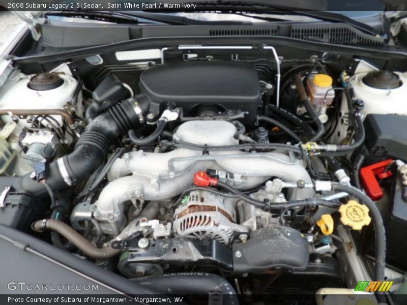 Satin White Pearl / Warm Ivory 2008 Subaru Legacy 2.5i Sedan