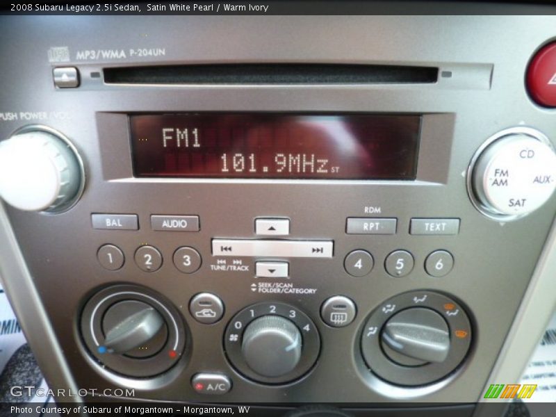 Satin White Pearl / Warm Ivory 2008 Subaru Legacy 2.5i Sedan