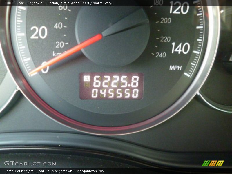 Satin White Pearl / Warm Ivory 2008 Subaru Legacy 2.5i Sedan