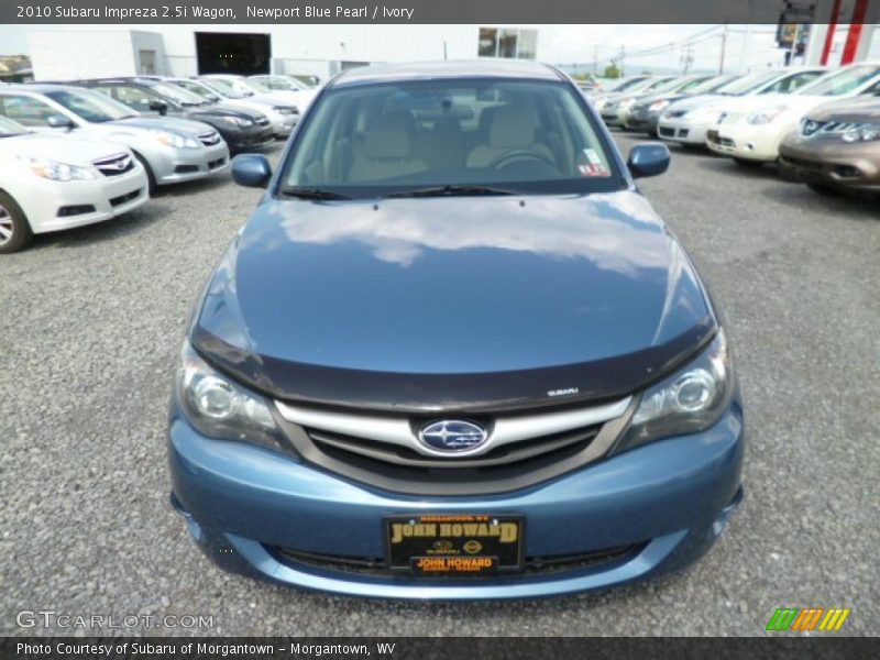 Newport Blue Pearl / Ivory 2010 Subaru Impreza 2.5i Wagon