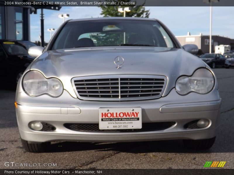 Brilliant Silver Metallic / Charcoal 2004 Mercedes-Benz C 240 4Matic Sedan