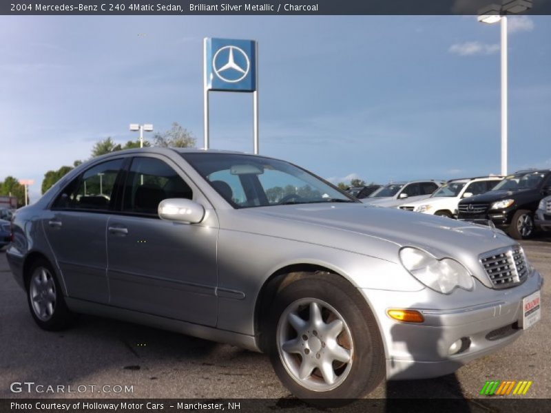 Brilliant Silver Metallic / Charcoal 2004 Mercedes-Benz C 240 4Matic Sedan