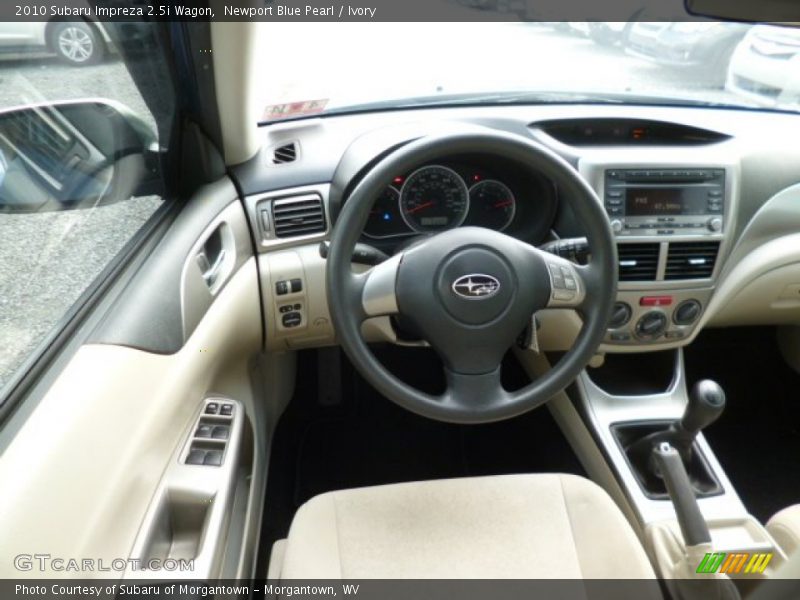 Newport Blue Pearl / Ivory 2010 Subaru Impreza 2.5i Wagon