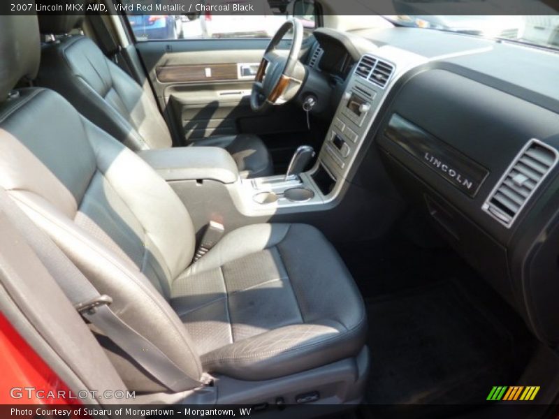 Vivid Red Metallic / Charcoal Black 2007 Lincoln MKX AWD