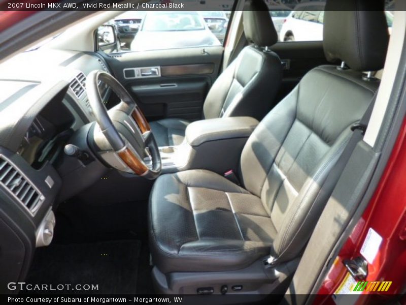 Vivid Red Metallic / Charcoal Black 2007 Lincoln MKX AWD
