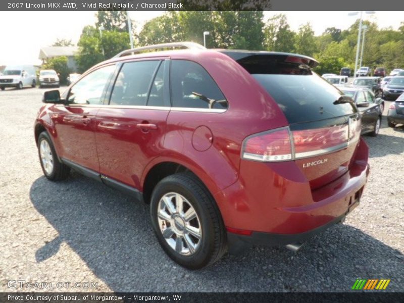 Vivid Red Metallic / Charcoal Black 2007 Lincoln MKX AWD