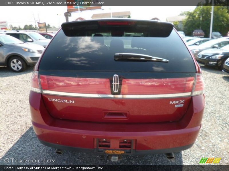 Vivid Red Metallic / Charcoal Black 2007 Lincoln MKX AWD
