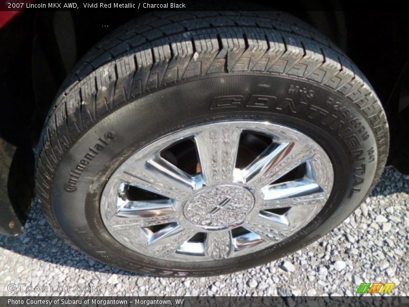 Vivid Red Metallic / Charcoal Black 2007 Lincoln MKX AWD
