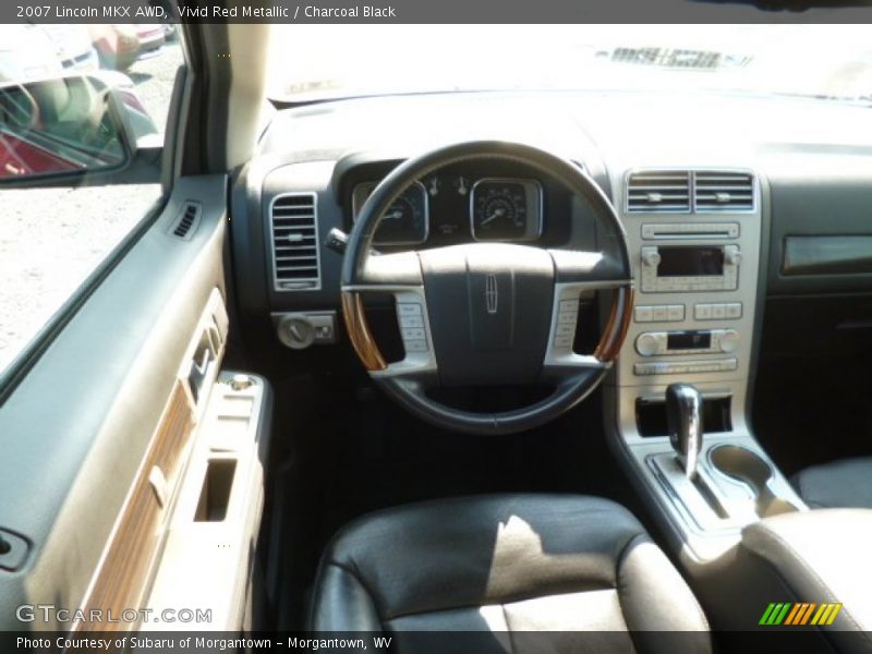 Vivid Red Metallic / Charcoal Black 2007 Lincoln MKX AWD