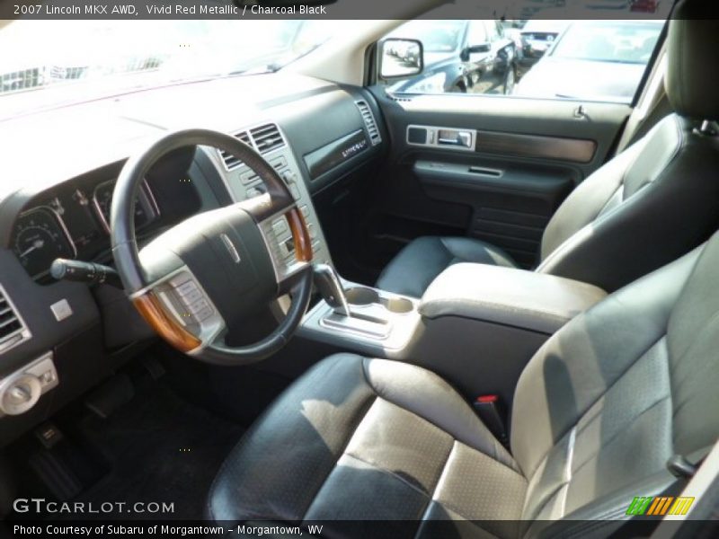 Vivid Red Metallic / Charcoal Black 2007 Lincoln MKX AWD