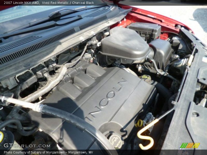 Vivid Red Metallic / Charcoal Black 2007 Lincoln MKX AWD