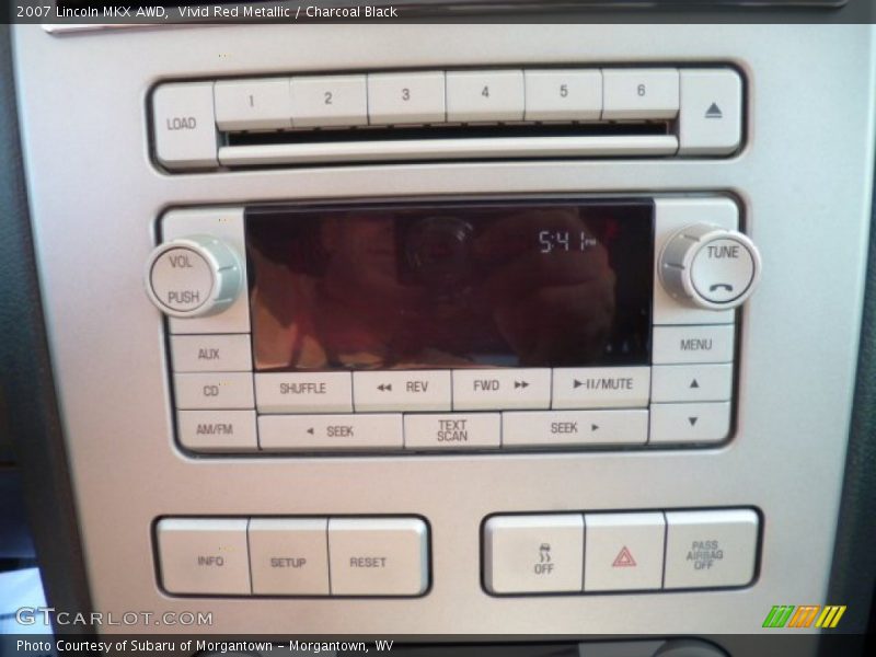 Vivid Red Metallic / Charcoal Black 2007 Lincoln MKX AWD