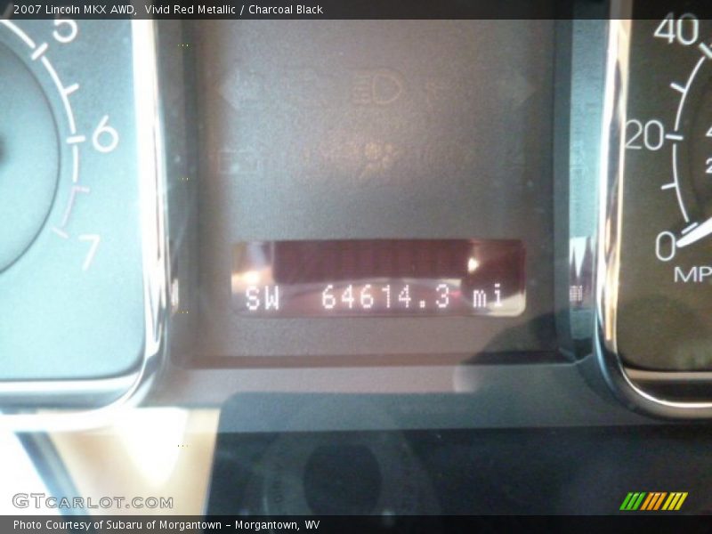 Vivid Red Metallic / Charcoal Black 2007 Lincoln MKX AWD