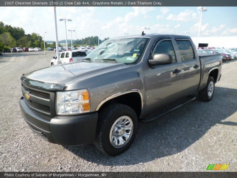 Graystone Metallic / Dark Titanium Gray 2007 Chevrolet Silverado 1500 LS Crew Cab 4x4