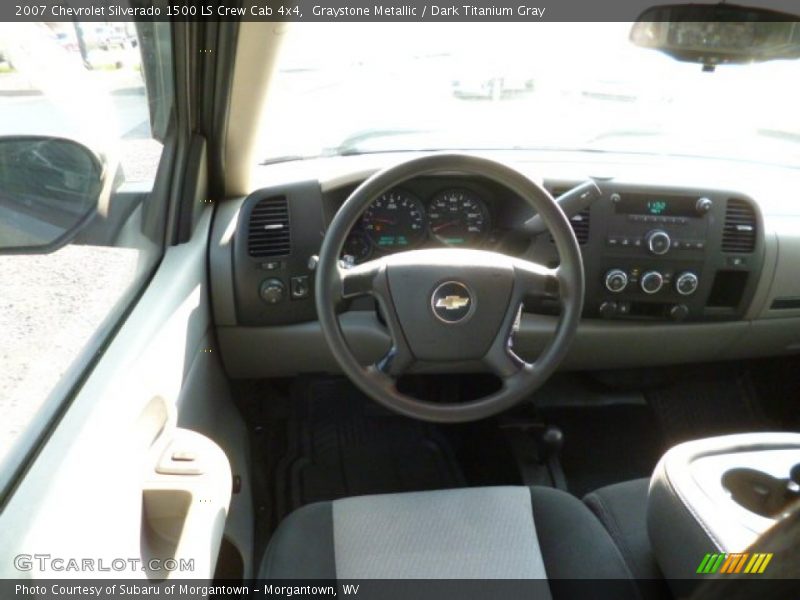 Graystone Metallic / Dark Titanium Gray 2007 Chevrolet Silverado 1500 LS Crew Cab 4x4