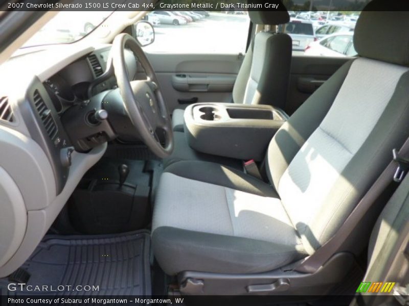 Graystone Metallic / Dark Titanium Gray 2007 Chevrolet Silverado 1500 LS Crew Cab 4x4
