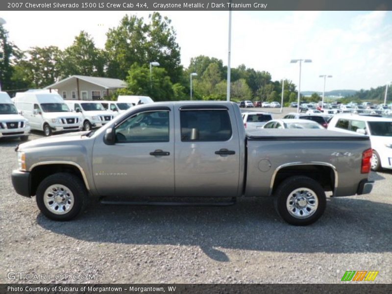 Graystone Metallic / Dark Titanium Gray 2007 Chevrolet Silverado 1500 LS Crew Cab 4x4