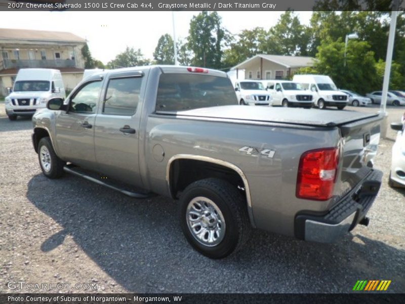 Graystone Metallic / Dark Titanium Gray 2007 Chevrolet Silverado 1500 LS Crew Cab 4x4