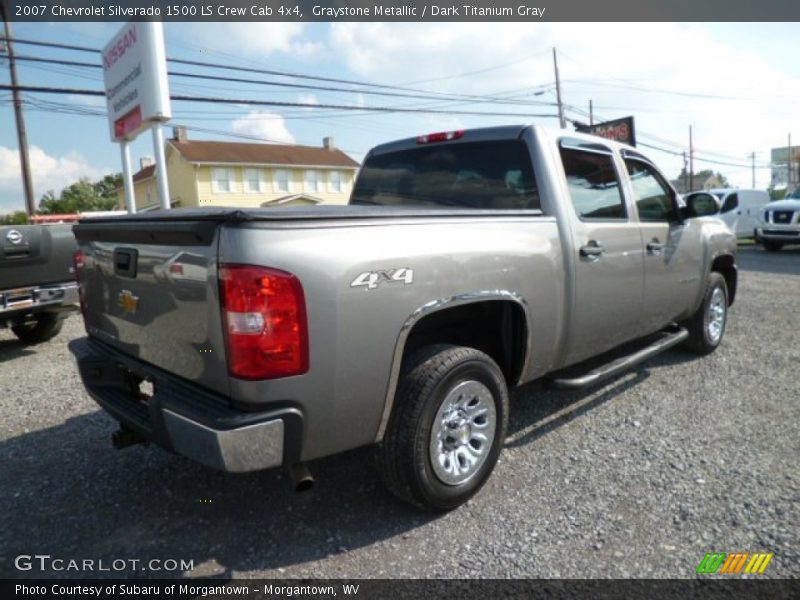 Graystone Metallic / Dark Titanium Gray 2007 Chevrolet Silverado 1500 LS Crew Cab 4x4