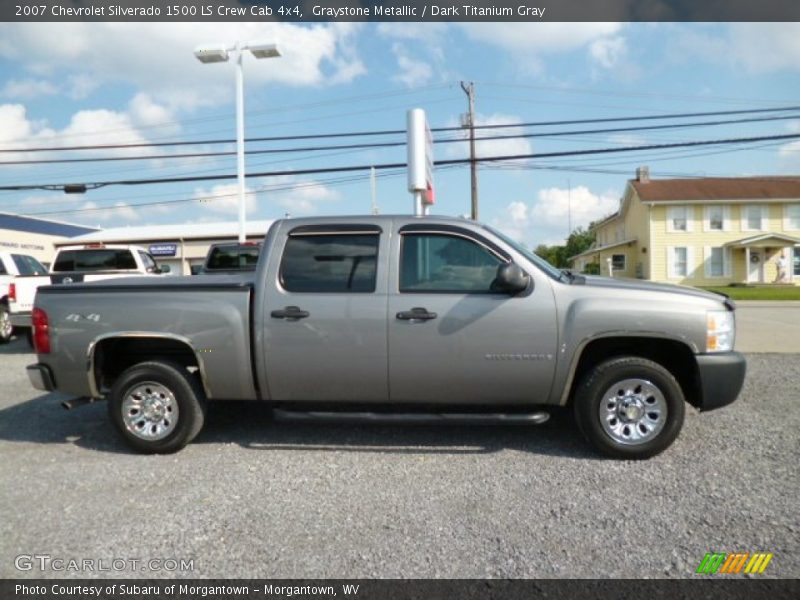 Graystone Metallic / Dark Titanium Gray 2007 Chevrolet Silverado 1500 LS Crew Cab 4x4