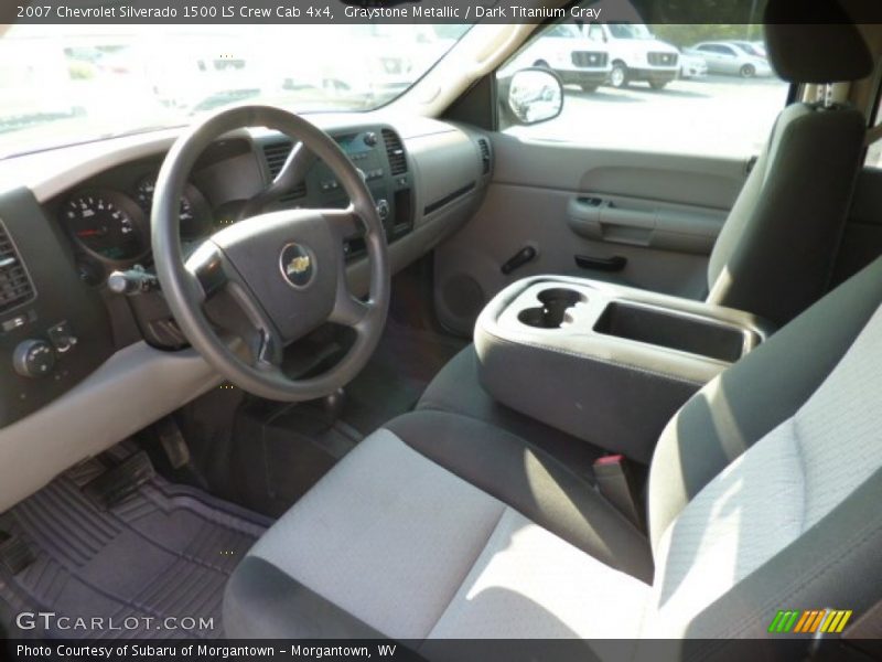 Graystone Metallic / Dark Titanium Gray 2007 Chevrolet Silverado 1500 LS Crew Cab 4x4