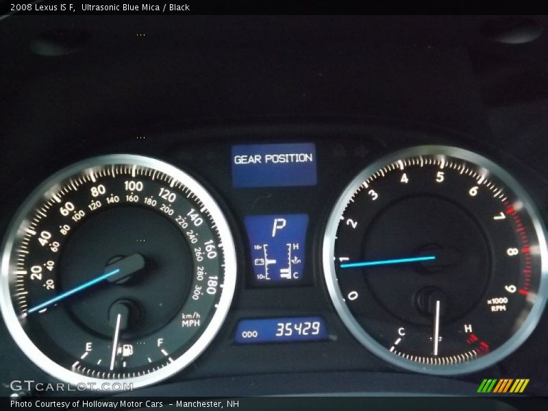 Ultrasonic Blue Mica / Black 2008 Lexus IS F