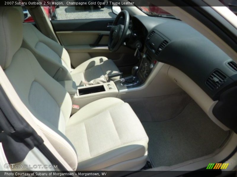 Front Seat of 2007 Outback 2.5i Wagon