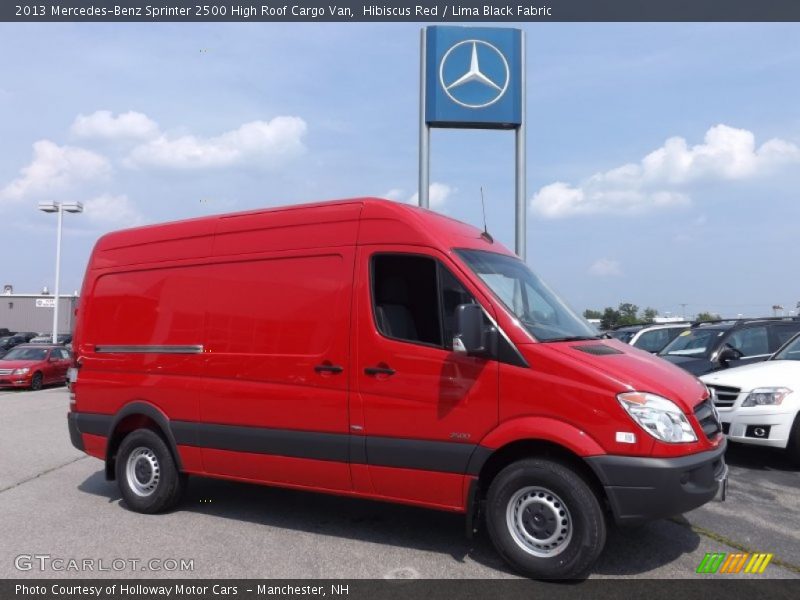 Hibiscus Red / Lima Black Fabric 2013 Mercedes-Benz Sprinter 2500 High Roof Cargo Van