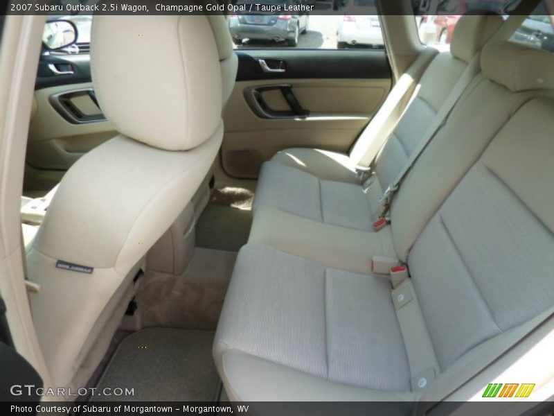 Champagne Gold Opal / Taupe Leather 2007 Subaru Outback 2.5i Wagon