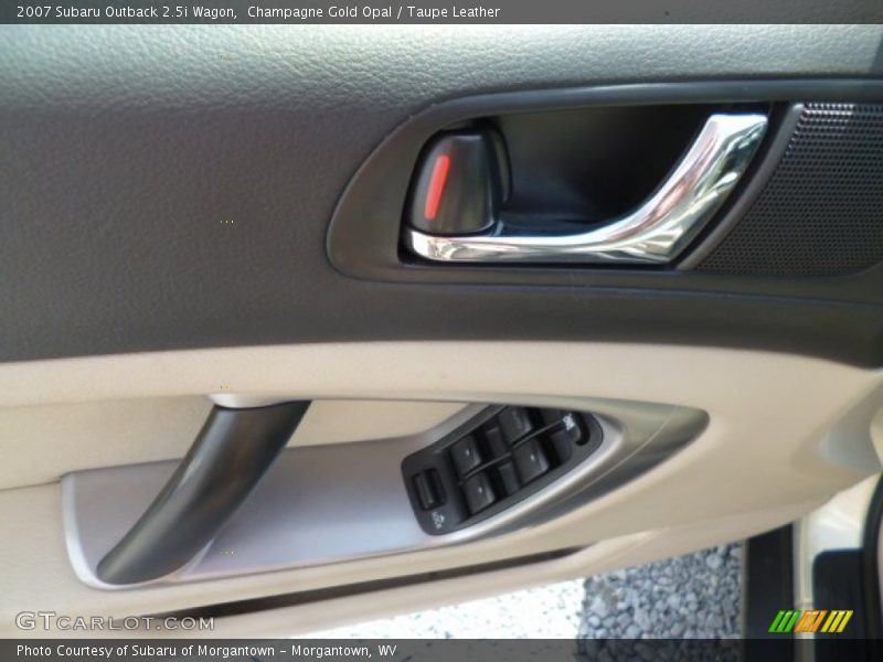 Champagne Gold Opal / Taupe Leather 2007 Subaru Outback 2.5i Wagon