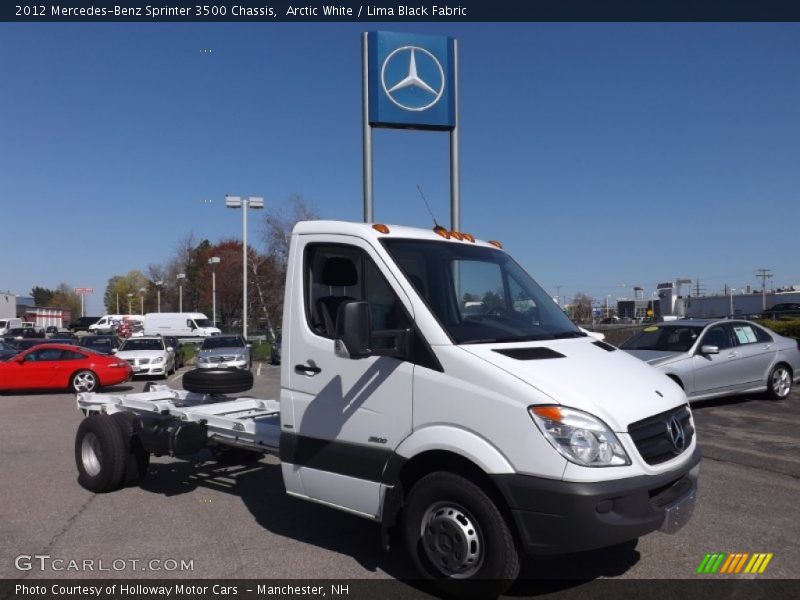 Arctic White / Lima Black Fabric 2012 Mercedes-Benz Sprinter 3500 Chassis