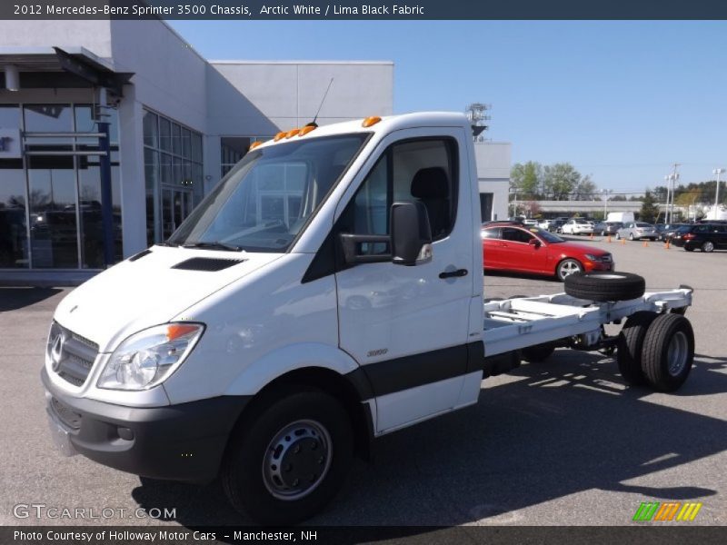 Arctic White / Lima Black Fabric 2012 Mercedes-Benz Sprinter 3500 Chassis