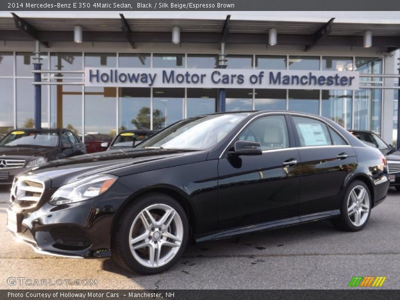 Black / Silk Beige/Espresso Brown 2014 Mercedes-Benz E 350 4Matic Sedan