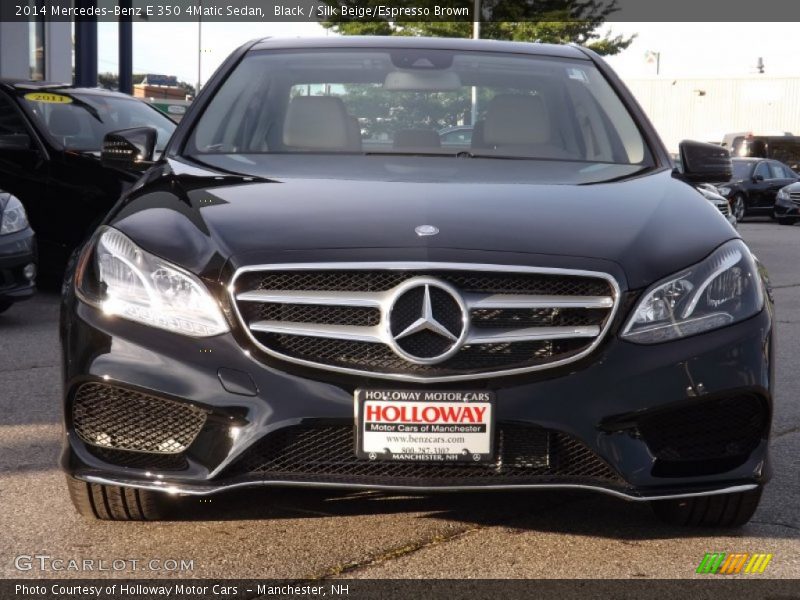 Black / Silk Beige/Espresso Brown 2014 Mercedes-Benz E 350 4Matic Sedan