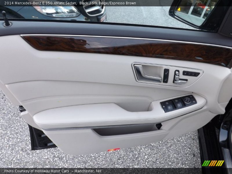 Black / Silk Beige/Espresso Brown 2014 Mercedes-Benz E 350 4Matic Sedan