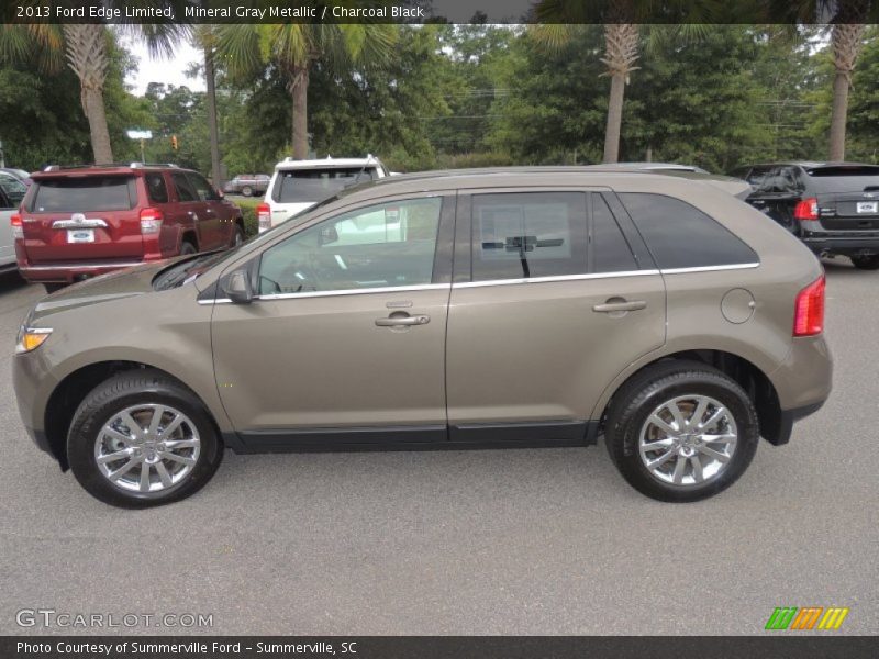 Mineral Gray Metallic / Charcoal Black 2013 Ford Edge Limited