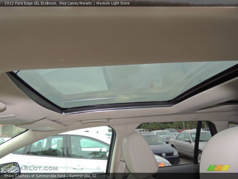 Red Candy Metallic / Medium Light Stone 2012 Ford Edge SEL EcoBoost