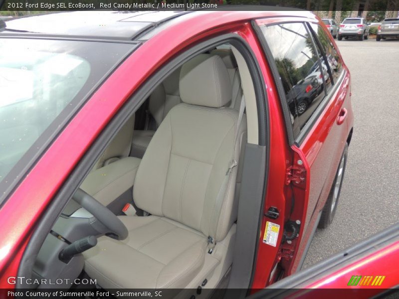 Red Candy Metallic / Medium Light Stone 2012 Ford Edge SEL EcoBoost