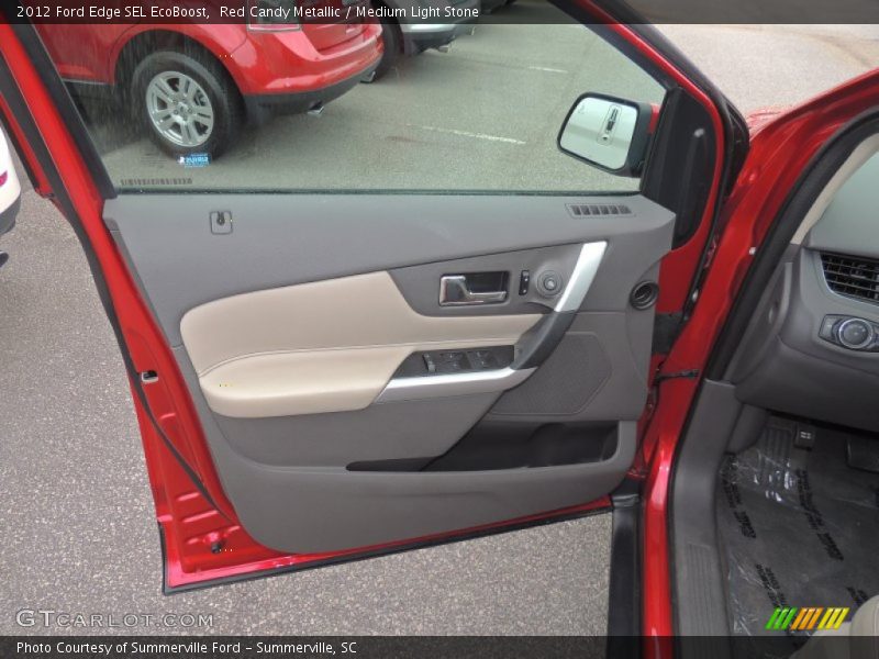 Red Candy Metallic / Medium Light Stone 2012 Ford Edge SEL EcoBoost