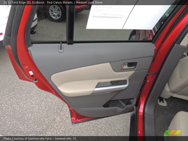 Red Candy Metallic / Medium Light Stone 2012 Ford Edge SEL EcoBoost