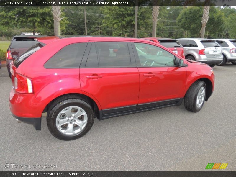 Red Candy Metallic / Medium Light Stone 2012 Ford Edge SEL EcoBoost