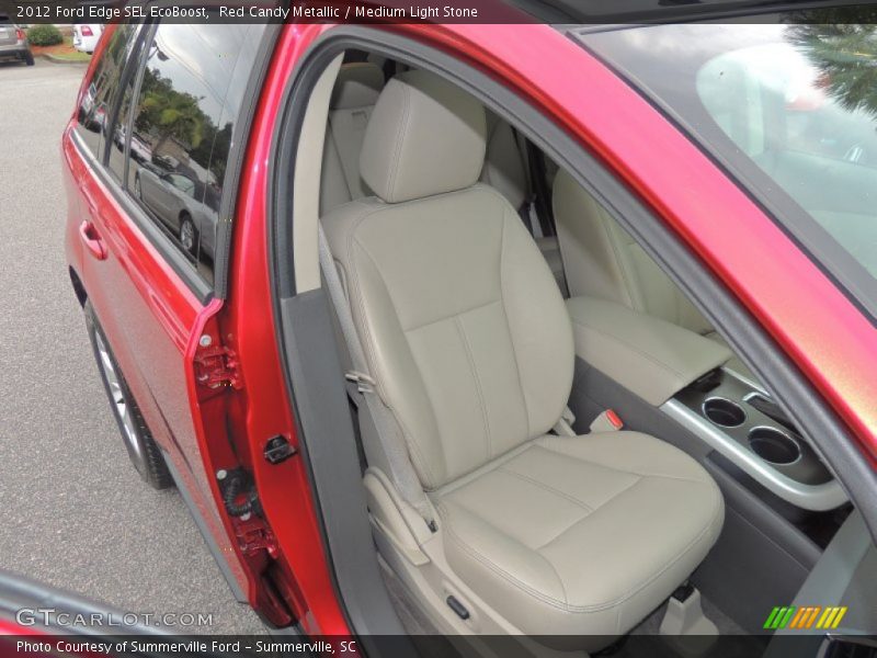 Red Candy Metallic / Medium Light Stone 2012 Ford Edge SEL EcoBoost