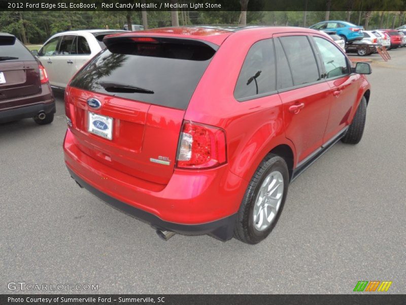 Red Candy Metallic / Medium Light Stone 2012 Ford Edge SEL EcoBoost