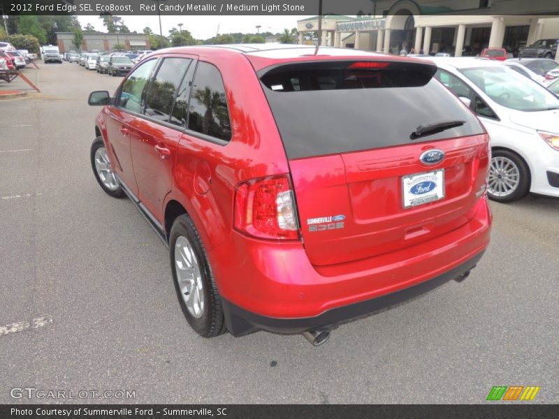 Red Candy Metallic / Medium Light Stone 2012 Ford Edge SEL EcoBoost